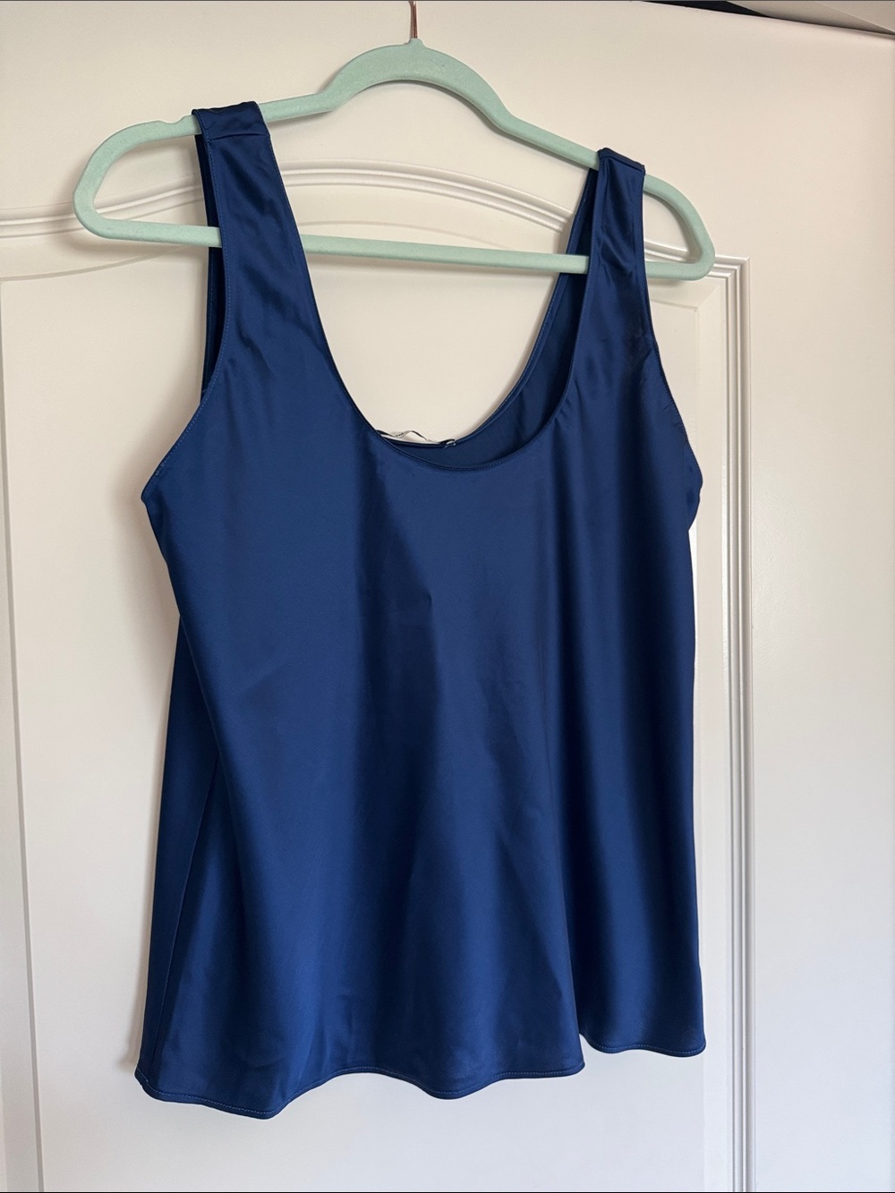 Abercrombie & Fitch Deep Blue Scoop Tank Sz L